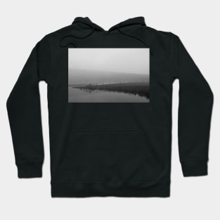 Black and white landscape photo Hoodie